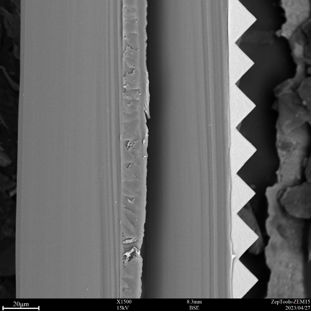 增量膜截面形貌特征的SEM表征 增量膜截面形貌特征的SEM表征