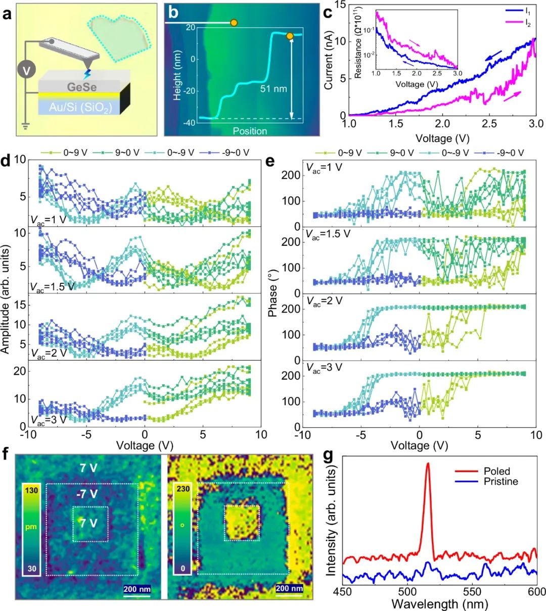 GeSe中的本征面外铁电性和反铁电-铁电转换